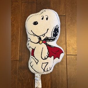 Peanuts Snoopy White and Red Accent Pillow